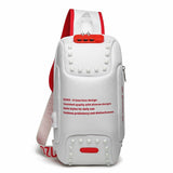 Sling Crossbody Bag Rivet Crossbody Bags for Travel Bag Anti-theft USB Charging Water Repellent Shoulder Bag