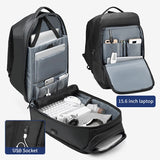 Backpack with 180 Degree Opening USB Charging Port Backpacks Waterproof Travel Backpack