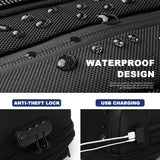 Backpack with Shoe Compartmentg Stylish Anti-theft USB Charging 15.6 Inch Laptop Backpacks Waterproof