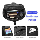 Sling Crossbody Bag Backpack Multi-layer Sling Bag Waterproof Shoulder Bag
