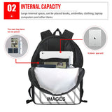 Skull Head 3D School Bag Shoulder Backpack Skeleton Print School Bags For Men Traveling Bag