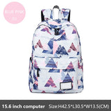 Doodle School Backpack for Girls Waterproof Oxford Teenagers Schoolbag