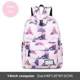 Doodle School Backpack for Girls Waterproof Oxford Teenagers Schoolbag
