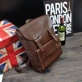 Women's Leather Backpack Vintage Backpack for Women PU Leather School Backpack