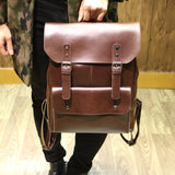 Women's Leather Backpack Vintage Backpack for Women PU Leather School Backpack