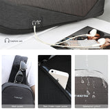 Sling Crossbody Bags Casual Splashproof  9.7 inch Crossbody Bag for Men Black
