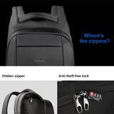Anti-theft Laptop Backpack for Men Hidden Pocket Travel 15.6 inch USB Charging Waterproof Travel Bags