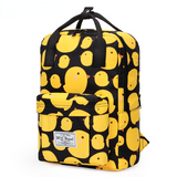 Backpack for Ladies laptop Canvas School Travel Backpack Printing Book Packbags