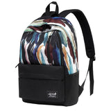 Stylish Doodle Canvas Backpack for Men Women Travel Backpack