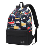 Stylish Doodle Canvas Backpack for Men Women Travel Backpack