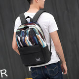 Stylish Doodle Canvas Backpack for Men Women Travel Backpack