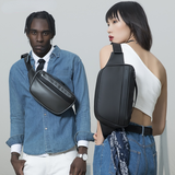 Sling Bags Crossbody for Men Large Capacity Chest Bag Waterproof TPU Materials
